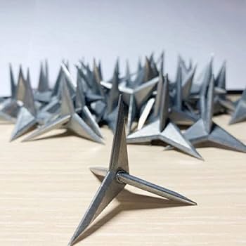 Amazon | 3cm三角釘、非逆転釘、盗難防止釘、専門タイヤ釘、地面